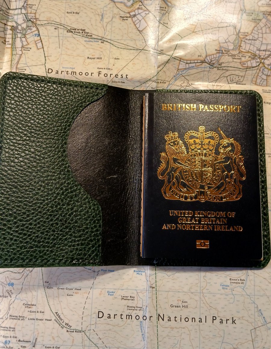 Handcrafted Leather Passport size journal cover, 