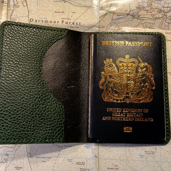 Handcrafted Leather Passport size journal cover, 