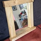 Rustic Reclaimed Pine Mirror