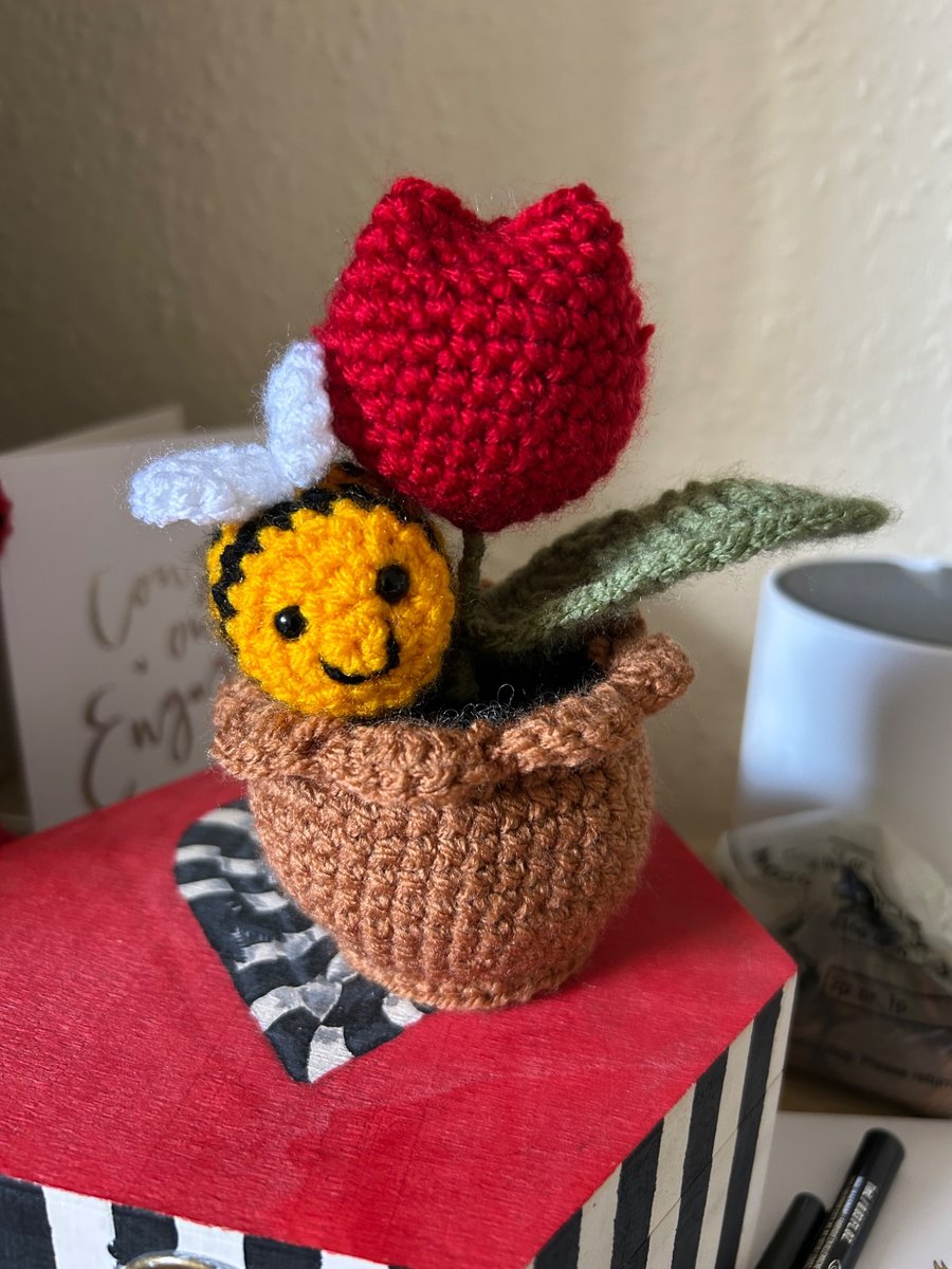 Tulip and bee