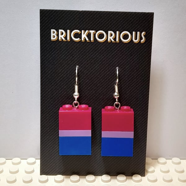 Lego LGBT Bisexual Earrings