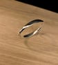 "Ephemere" - Handmade Sterling Silver Hinged Bangle - 65g - Made to any size - Image 7