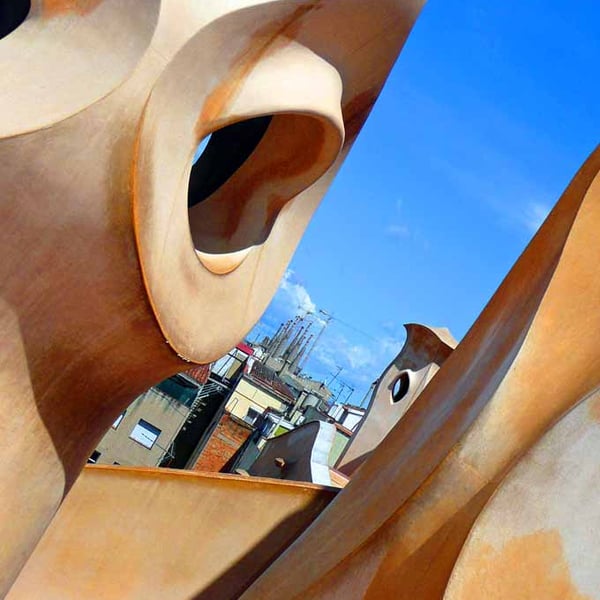 Casa Mila La Pedrera Barcelona Spain 12"x18" Print