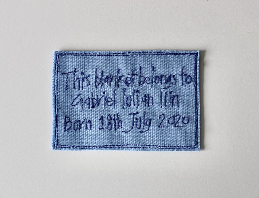 Special Order for Neil - Personalised Textile Label