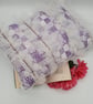 Frill feature cushion in purple and white. Free uk delivery  - Image 6