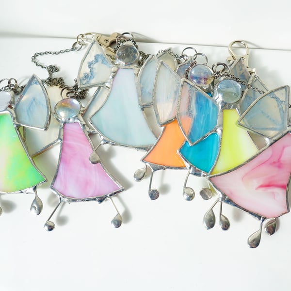 Stained Glass Summer Fairies  Bunting -  Decor Garden Home