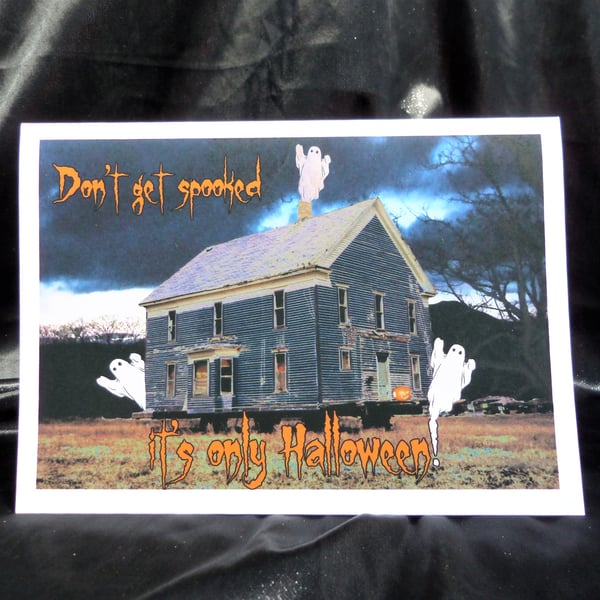 Haunted House Halloween Card