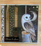 Owl & Moon Blank Greeting Card  “Choose to Shine”