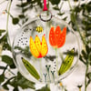 Floral suncatcher - Tulips