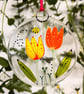 Floral suncatcher - Tulips - Image 1
