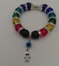 Hamsa beaded hand bracelet  - Image 3