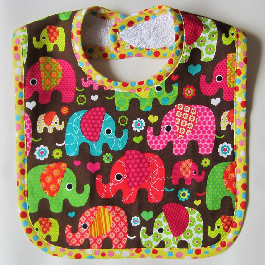 Elephant Babies Bib