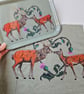 Scottish Stag Tray Thistle Heart Gift, Highland Deer Melamine Serving Tray - Image 2