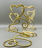   6 Suzie's random hearts card holders for place cards, photos or table numbers 