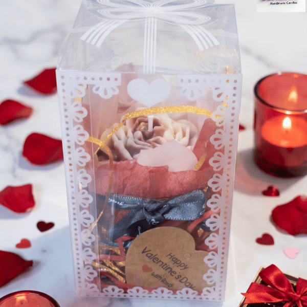 Boutique Flower-Shaped Candle - "Just For You" Decorative Scented Candle
