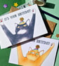 Funny orange cat birthday card, Ginger cat card, Cat mum card, Cat dad card - Image 6