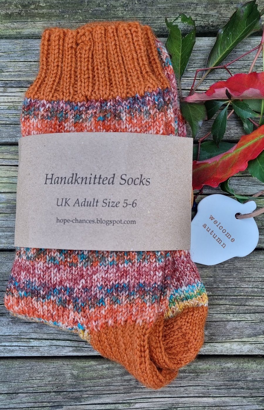 Handknitted Adult Socks - UK 5-6