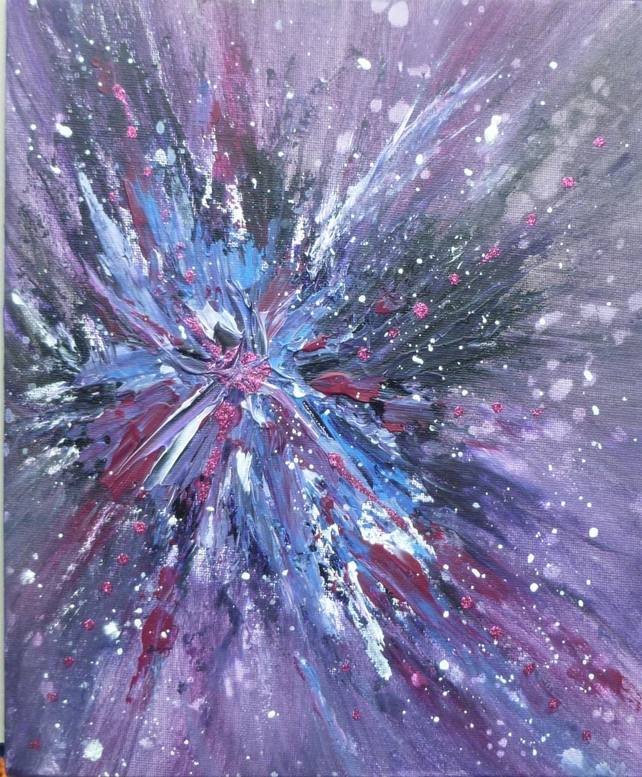 original art acrylic abstract painting ( ref FA 15 LP10 )