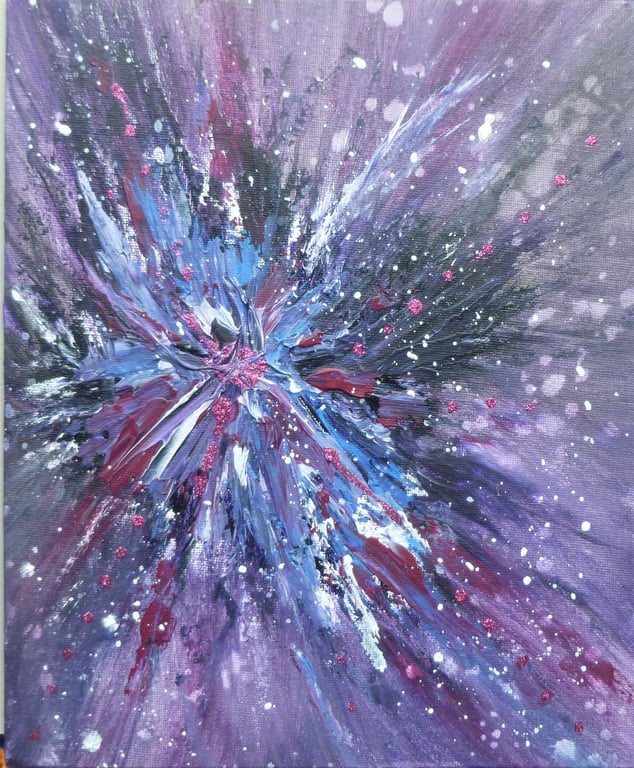 original art acrylic abstract painting ( ref FA 15 LP10 )