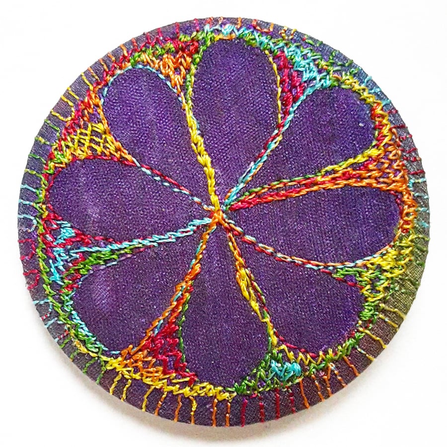 Stitched Silk Badge 58mm 