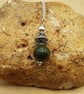 Small minimalist Jade pendant necklace. 12th anniversary gemstone  - Image 2