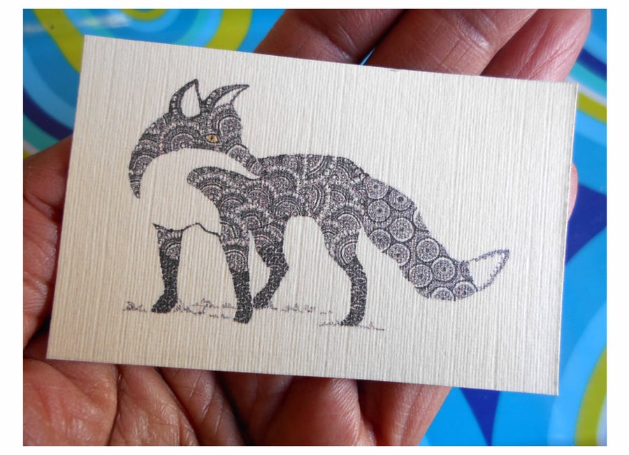 Fox  Note Cards, Pack of 8
