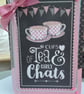 Cups of tea and girly chats To a special friend card