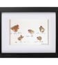 Golden Chickens - Pebble Picture - Framed Unique Handmade Art - Image 8
