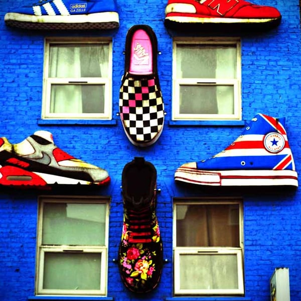 Camden High Street Colourful Shop Fronts London Photograph Print