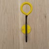 Colour bright coat hook, Yellow