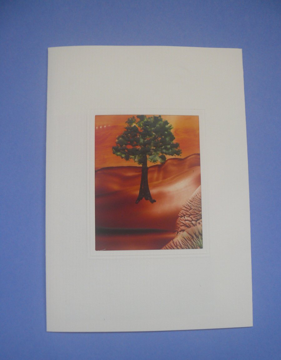Original Encaustic Art Card - Blank