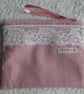 Cup Cake Print Zipped Purse. Fully Lined with Zip Pull. Heart Cup Cakes - Image 2