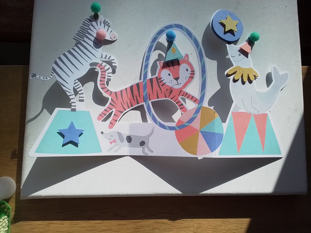 Circus themed card. Any occasion card. Ref 274