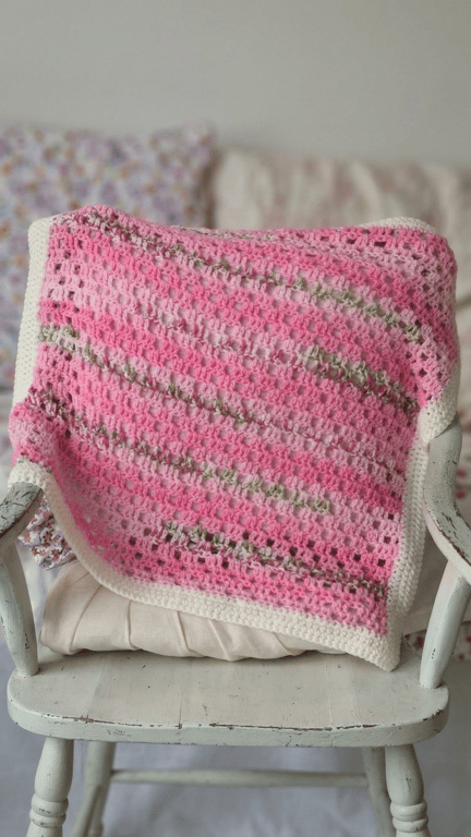 Handmade Baby Blanket  - Baby Crochet Treasured keepsake - First Crochet Gift