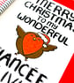 Christmas Card for Fiancee Merry Christmas to my Wonderful Fiancée Personalised  - Image 3