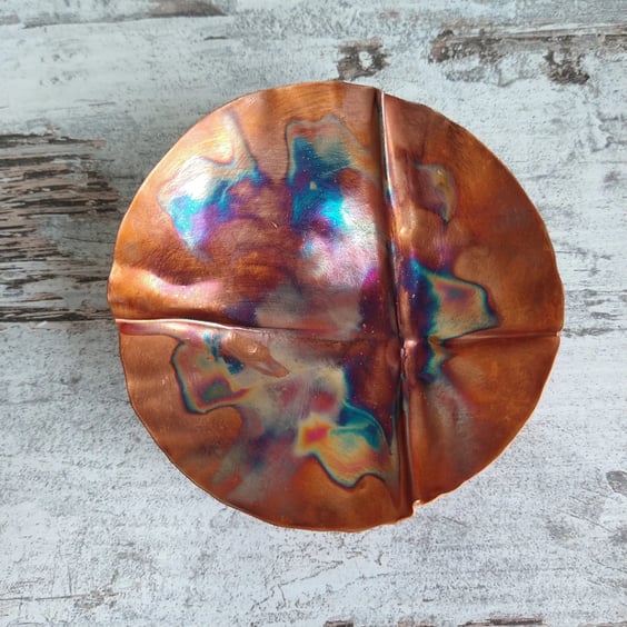 Copper trinket dish ideal for 7th, 9th or 22nd wedding anniversary gift