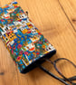 Mediterranean Village Style Quilted Fabric Glasses Case - Image 4