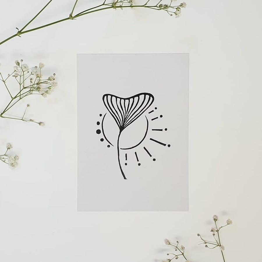 Ginkgo Leaf A6 Print