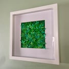 Framed Botanical Wall Art "Summer" - Everlasting Plant Leaf - Unique Paper Art