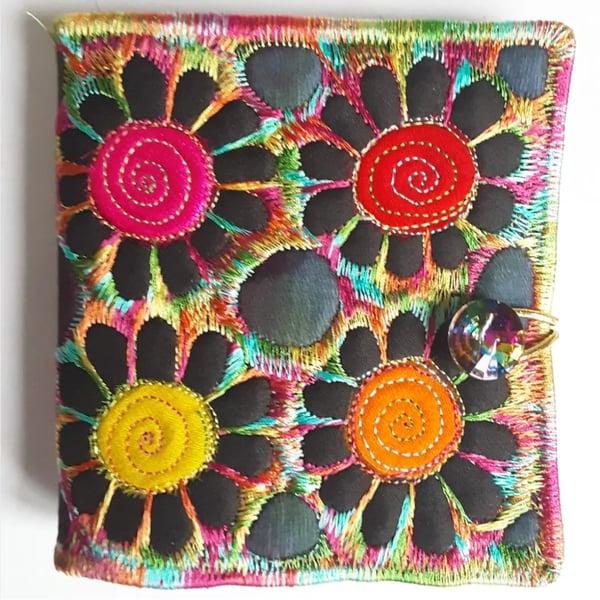 Needle Case for Sewing with Free Machine Embroidery 