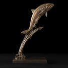 Leaping Salmon Foundry Bronze  sculpture