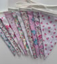 Pink floral bunting