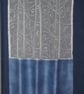 Small curtain Brise bise window panel Handmade Blue & White Unique - Image 5
