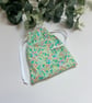 Reusable Face Pads, Pack of 7 - Green & Orange Floral - Image 4