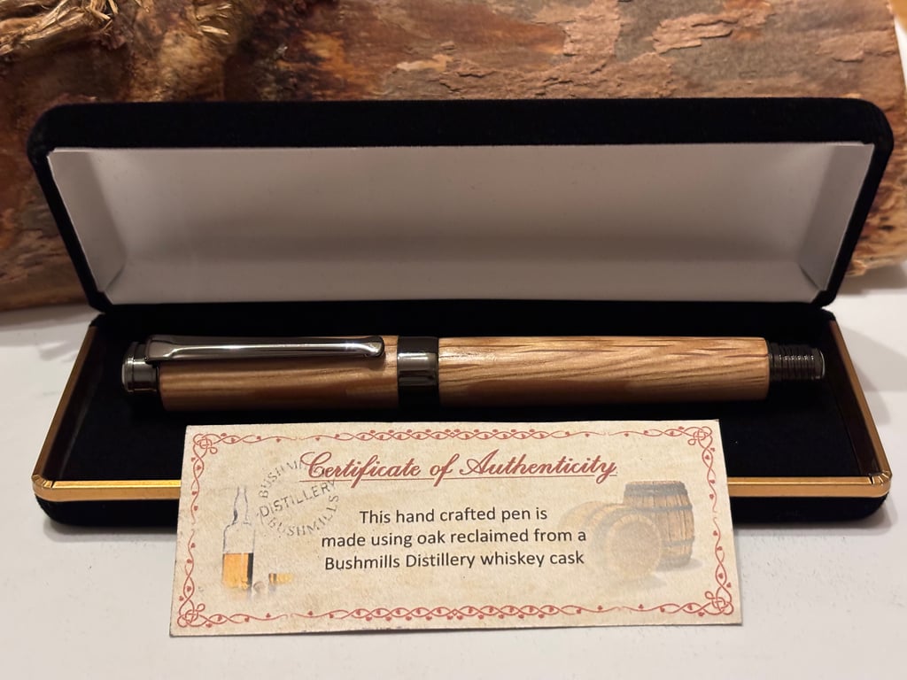 Bushmills  Whisky Barrel Oak Fountain Pen - Oldest Licensed Whisky Distillery