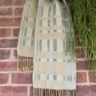 Handwoven Cotton and Alpaca Scarf