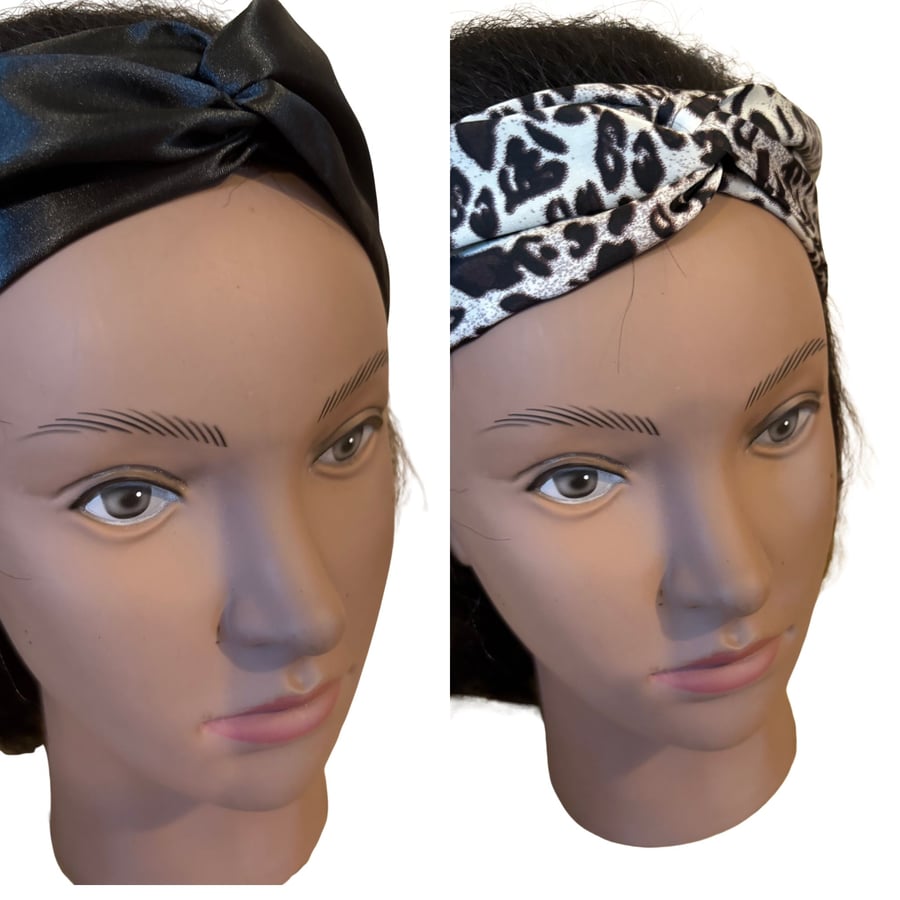 Black and White Leopard Print (2 pack)