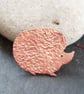 Hedgehog brooch in copper - Image 2