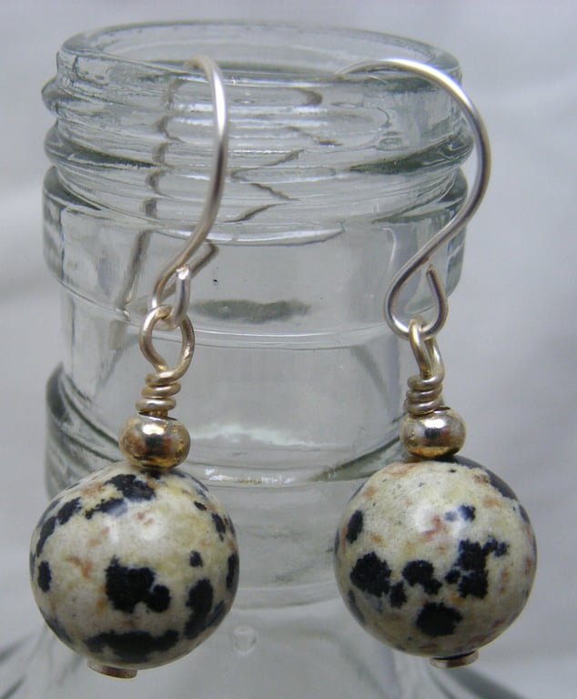 Dalmatian Jasper Earrings