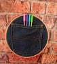 Handmade Denim Pocket Wall Hanging - Medium
